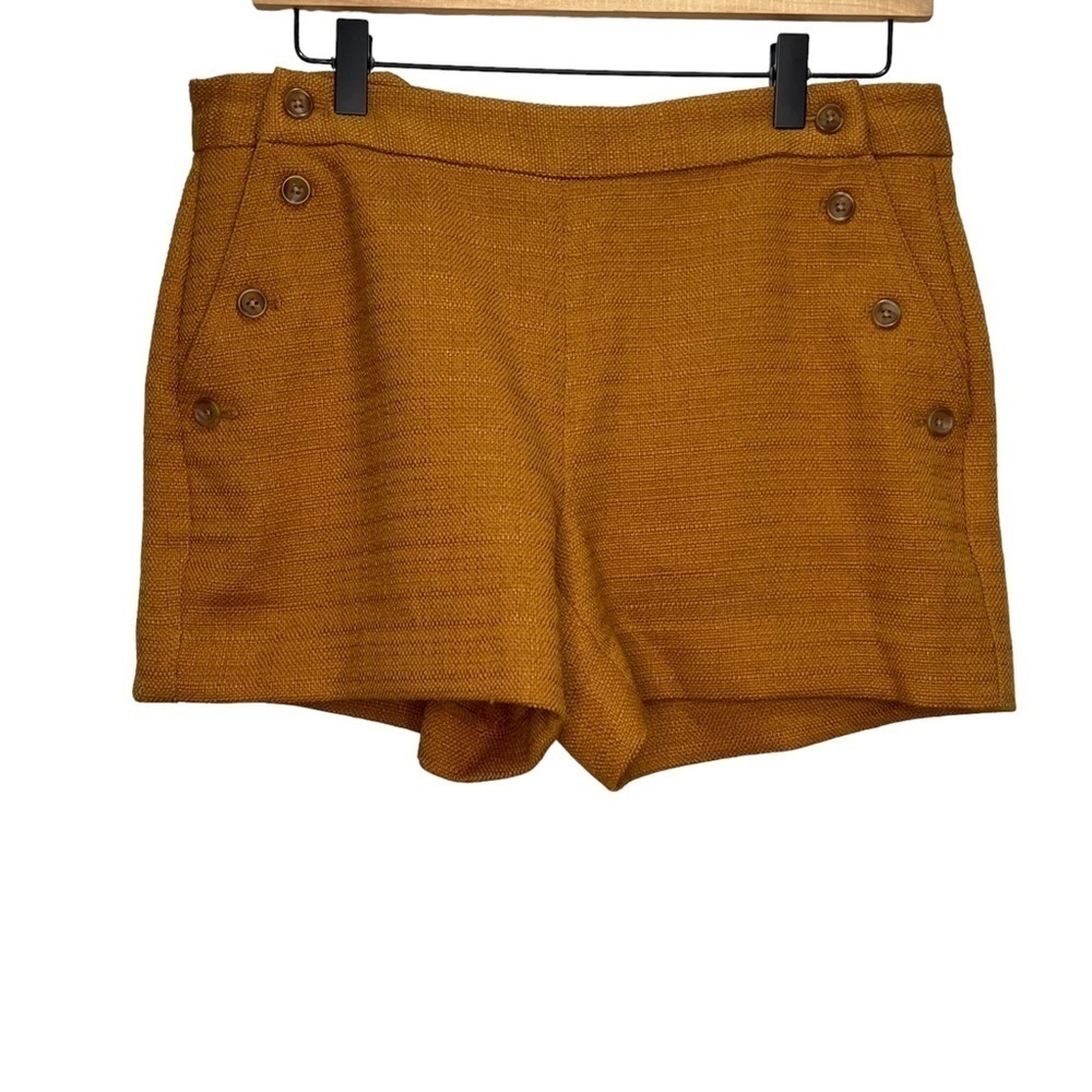 Banana Republic Tweed Burnt Orange Shorts Size 6